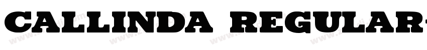 Callinda Regular字体转换